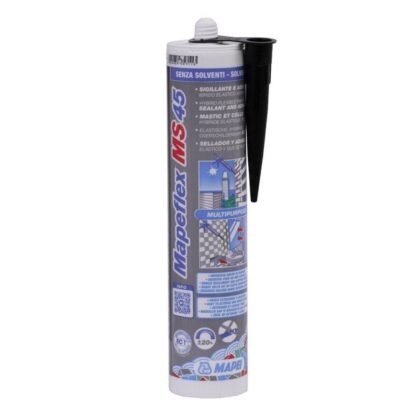 Sellador y adhesivo elastico mapeflex ms45 negro 300 ml