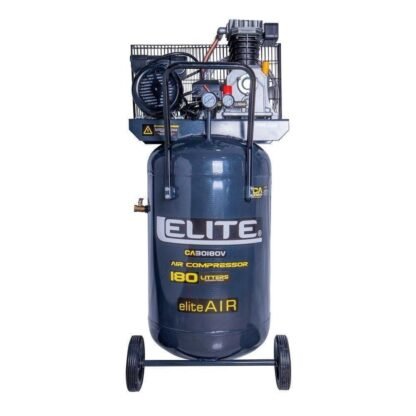 Compresor elite de polea vertical semi-industrial horizon 130psi 180l 3 hp