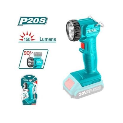 Linterna inalambrica 150 lumenes 20v super select total (twli2023) bateria y cargador no incluido total