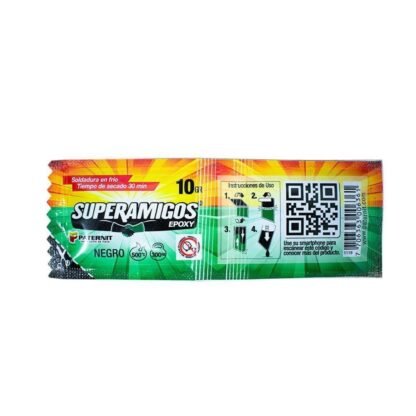 Pegatanque superamigos epoxi negro 10grms (paternit)