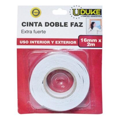 Cinta doble faz uduke 2 mts 1.5mm