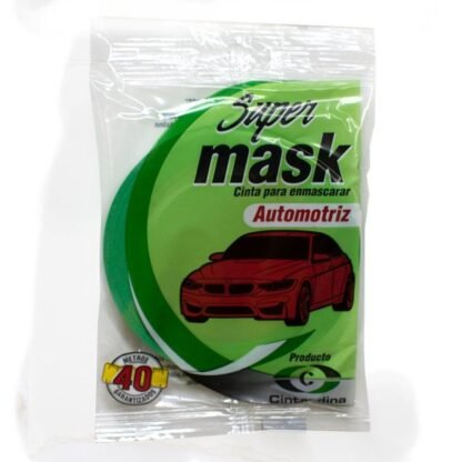 Cinta enmascarar automotriz verde cintandina 1/2 (ce-104)12mmx40mts)