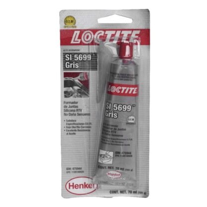 Silicona loctite 70 gris automotriz (ultra grey)