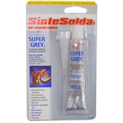 Silicona sinteco 28ml gris automotriz (oximica) (super grey)