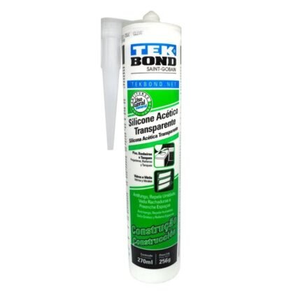 Silicona tubo tekbond transparente uso general 270 ml (con fungicida)