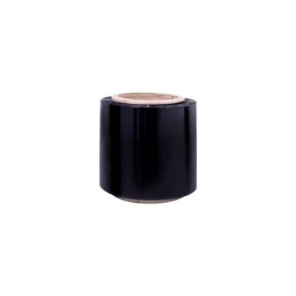 Stresh polifilm (plastico de embalaje) ancho 12 cm - cal 8 x 300 mtrs negro