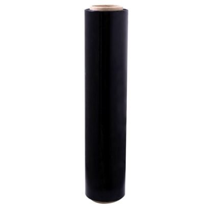 Stresh polifilm (plastico de embalaje) ancho 50 cm - cal 8 x 300 mtrs negro